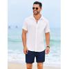 imageCOOFANDY Mens Casual Shorts 5quot Elastic Drawstring Shorts Summer Beach Athletic ShortsNavy Blue