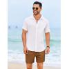 imageCOOFANDY Mens Casual Shorts 5quot Elastic Drawstring Shorts Summer Beach Athletic ShortsTan