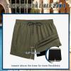 imageCOOFANDY Men Swim Trunk with Compression Liner 2 in 1 Swimwear Bathing Suit Quick Dry Board ShortB Deep Army Green
