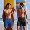 imageCOOFANDY Men Swim Trunk with Compression Liner 2 in 1 Swimwear Bathing Suit Quick Dry Board ShortBlackhollow Out Liner