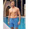 imageCOOFANDY Men Swim Trunk with Compression Liner 2 in 1 Swimwear Bathing Suit Quick Dry Board ShortBlue