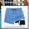 imageCOOFANDY Men Swim Trunk with Compression Liner 2 in 1 Swimwear Bathing Suit Quick Dry Board ShortBlue