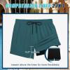 imageCOOFANDY Men Swim Trunk with Compression Liner 2 in 1 Swimwear Bathing Suit Quick Dry Board ShortBluegreen