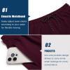 imageCOOFANDY Men Swim Trunk with Compression Liner 2 in 1 Swimwear Bathing Suit Quick Dry Board ShortD Wine Redhollow Out Liner