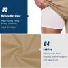 imageCOOFANDY Men Swim Trunk with Compression Liner 2 in 1 Swimwear Bathing Suit Quick Dry Board ShortKhakihollow Out Liner