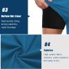 imageCOOFANDY Men Swim Trunk with Compression Liner 2 in 1 Swimwear Bathing Suit Quick Dry Board ShortLake Bluehollow Out Liner