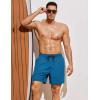 imageCOOFANDY Men Swim Trunk with Compression Liner 2 in 1 Swimwear Bathing Suit Quick Dry Board ShortLake Bluehollow Out Liner