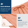 imageCOOFANDY Men Swim Trunk with Compression Liner 2 in 1 Swimwear Bathing Suit Quick Dry Board ShortOrange