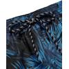 imageCOOFANDY Men Swim Trunk with Compression Liner 2 in 1 Swimwear Bathing Suit Quick Dry Board ShortP Blue Leaves