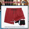 imageCOOFANDY Men Swim Trunk with Compression Liner 2 in 1 Swimwear Bathing Suit Quick Dry Board ShortWine Red
