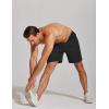 imageCOOFANDY Mens Athletic Running Shorts 7 Gym Workout Shorts Lightweight Drawstring Training Shorts with Zipper Pockets01blakLight Grey