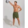 imageCOOFANDY Mens Athletic Running Shorts 7 Gym Workout Shorts Lightweight Drawstring Training Shorts with Zipper PocketsArmy Green1 Pack of 1