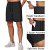 imageCOOFANDY Mens Athletic Running Shorts 7 Gym Workout Shorts Lightweight Drawstring Training Shorts with Zipper PocketsBlack1 Pack of 1