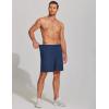 imageCOOFANDY Mens Athletic Running Shorts 7 Gym Workout Shorts Lightweight Drawstring Training Shorts with Zipper PocketsNavy Blue1 Pack of 1