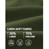 imageCOOFANDY Mens Casual Linen Shorts Elastic Waist Drawstring Loose Fit Summer Beach Vacation Shorts with PocketsArmy Green