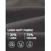 imageCOOFANDY Mens Casual Linen Shorts Elastic Waist Drawstring Loose Fit Summer Beach Vacation Shorts with PocketsDark Grey
