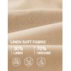 imageCOOFANDY Mens Casual Linen Shorts Elastic Waist Drawstring Loose Fit Summer Beach Vacation Shorts with PocketsLight Khaki