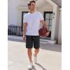 imageCOOFANDY Mens Casual Shorts Cotton Stretch Drawstring Summer Beach Shorts Chino Golf Shorts with PocketsBlack