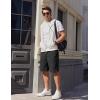 imageCOOFANDY Mens Casual Shorts Cotton Stretch Drawstring Summer Beach Shorts Chino Golf Shorts with PocketsBlack