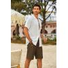 imageCOOFANDY Mens Casual Shorts Cotton Stretch Drawstring Summer Beach Shorts Chino Golf Shorts with PocketsBrown