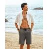 imageCOOFANDY Mens Casual Shorts Cotton Stretch Drawstring Summer Beach Shorts Chino Golf Shorts with PocketsDark Grey