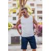 imageCOOFANDY Mens Casual Shorts Cotton Stretch Drawstring Summer Beach Shorts Chino Golf Shorts with PocketsRoyal Blue