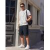 imageCOOFANDY Mens Casual Shorts Cotton Stretch Drawstring Summer Beach Shorts Chino Golf Shorts with PocketsRoyal Blue