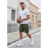 imageCOOFANDY Mens Gym Workout Shorts 7 Inch Stretch Athletic Shorts Lightweight Running Training Short Pants with PocketsArmy Green 1 Pack of 1