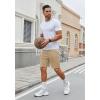 imageCOOFANDY Mens Gym Workout Shorts 7 Inch Stretch Athletic Shorts Lightweight Running Training Short Pants with PocketsKhaki 1 Pack of 1