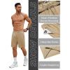 imageCOOFANDY Mens Gym Workout Shorts 7 Inch Stretch Athletic Shorts Lightweight Running Training Short Pants with PocketsKhaki 1 Pack of 1