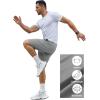 imageCOOFANDY Mens Gym Workout Shorts 7 Inch Stretch Athletic Shorts Lightweight Running Training Short Pants with PocketsLight Grey 1 Pack of 1