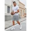 imageCOOFANDY Mens Gym Workout Shorts 7 Inch Stretch Athletic Shorts Lightweight Running Training Short Pants with PocketsLight Grey 1 Pack of 1