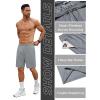 imageCOOFANDY Mens Gym Workout Shorts 7 Inch Stretch Athletic Shorts Lightweight Running Training Short Pants with PocketsLight Grey 1 Pack of 1