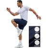 imageCOOFANDY Mens Gym Workout Shorts 7 Inch Stretch Athletic Shorts Lightweight Running Training Short Pants with PocketsNavy Blue 1 Pack of 1
