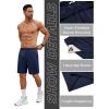 imageCOOFANDY Mens Gym Workout Shorts 7 Inch Stretch Athletic Shorts Lightweight Running Training Short Pants with PocketsNavy Blue 1 Pack of 1