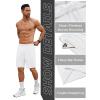 imageCOOFANDY Mens Gym Workout Shorts 7 Inch Stretch Athletic Shorts Lightweight Running Training Short Pants with PocketsWhite 1 Pack of 1
