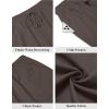 imageCOOFANDY Mens Linen Shorts Casual Summer Beach Shorts Elastic Waist Drawstring Vacation Shorts with PocketsDark Gray