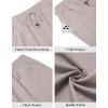 imageCOOFANDY Mens Linen Shorts Casual Summer Beach Shorts Elastic Waist Drawstring Vacation Shorts with PocketsLight Gray