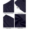 imageCOOFANDY Mens Linen Shorts Casual Summer Beach Shorts Elastic Waist Drawstring Vacation Shorts with PocketsNavy Blue