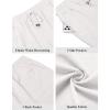imageCOOFANDY Mens Linen Shorts Casual Summer Beach Shorts Elastic Waist Drawstring Vacation Shorts with PocketsWhite