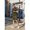 imageCOOFANDY Mens Sweat Shorts 7 Inch Athletic Workout Shorts 2 Pack Casual Lounge Joggers Short Pants with Pockets2 Packblackarmy Green