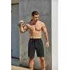 imageCOOFANDY Mens Sweat Shorts 7 Inch Athletic Workout Shorts 2 Pack Casual Lounge Joggers Short Pants with Pockets2 Packblackgrey