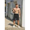 imageCOOFANDY Mens Sweat Shorts 7 Inch Athletic Workout Shorts 2 Pack Casual Lounge Joggers Short Pants with Pockets2 Packblackgrey
