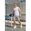 imageCOOFANDY Mens Sweat Shorts 7 Inch Athletic Workout Shorts 2 Pack Casual Lounge Joggers Short Pants with Pockets2 Packblackgrey