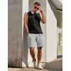 imageCOOFANDY Mens Sweat Shorts 7 Inch Athletic Workout Shorts 2 Pack Casual Lounge Joggers Short Pants with Pockets2 Packgreynavy Blue