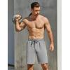 imageCOOFANDY Mens Sweat Shorts 7 Inch Athletic Workout Shorts 2 Pack Casual Lounge Joggers Short Pants with Pockets2 Packgreynavy Blue