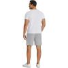 imageCOOFANDY Mens Sweat Shorts 7 Inch Athletic Workout Shorts 2 Pack Casual Lounge Joggers Short Pants with Pockets2 Packgreynavy Blue