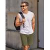 imageCOOFANDY Mens Sweat Shorts 7 Inch Athletic Workout Shorts 2 Pack Casual Lounge Joggers Short Pants with Pockets2 Packheather Greyarmy Green