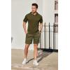 imageCOOFANDY Mens Sweat Shorts 7 Inch Athletic Workout Shorts 2 Pack Casual Lounge Joggers Short Pants with Pockets2 Packheather Greyarmy Green