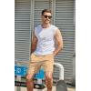 imageCOOFANDY Mens Sweat Shorts 7 Inch Athletic Workout Shorts 2 Pack Casual Lounge Joggers Short Pants with Pockets2 Packkhakiblack